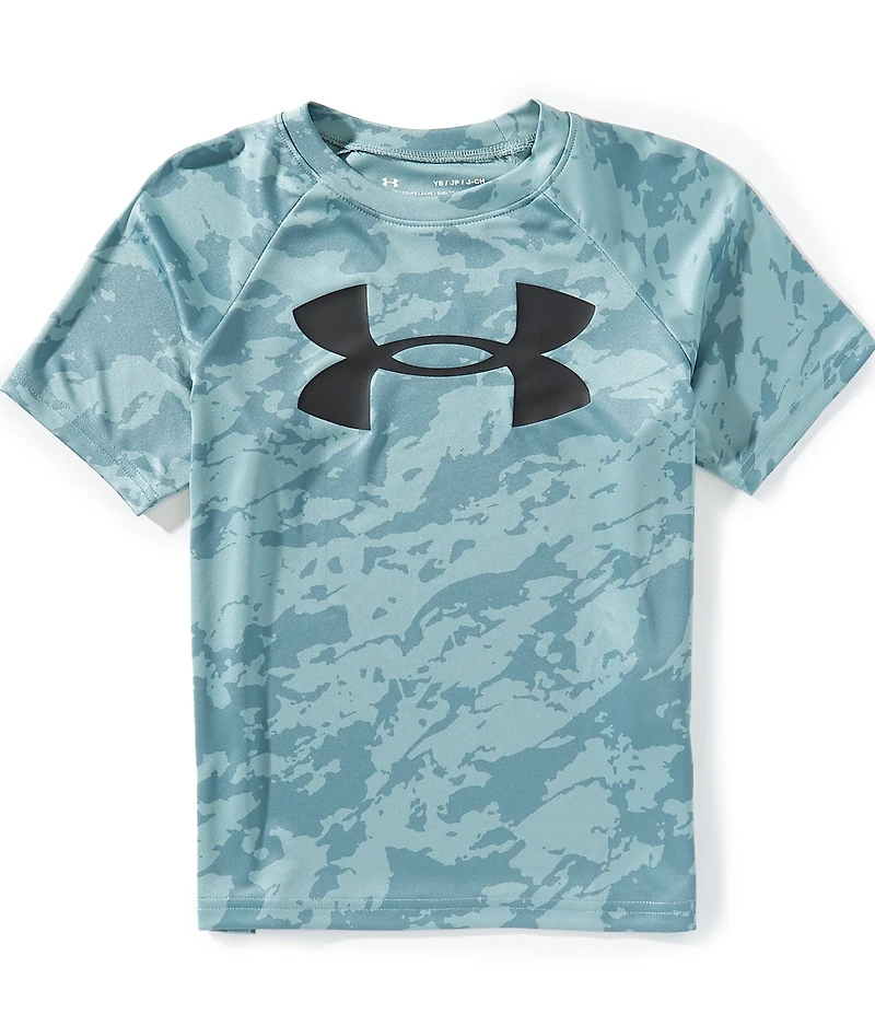 Under Armour Big Boys Short Sleeve Tech Big Logo Printed T-Shirt