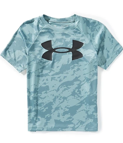 Under Armour Big Boys Short Sleeve Tech Big Logo Printed T-Shirt