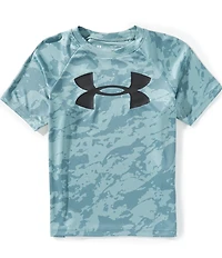 Under Armour Big Boys Short Sleeve Tech Big Logo Printed T-Shirt