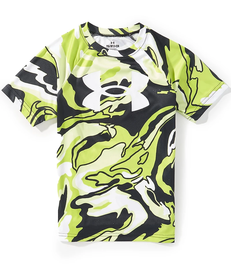 Under Armour Big Boys Short Sleeve Tech Big Logo Printed T-Shirt