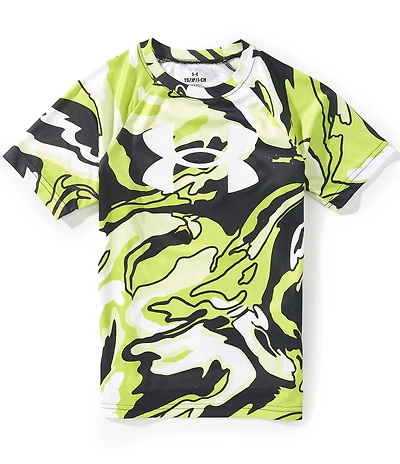 Under Armour Big Boys Short Sleeve Tech Big Logo Printed T-Shirt