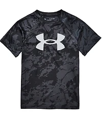 Under Armour Big Boys Short Sleeve Tech Big Logo Printed T-Shirt