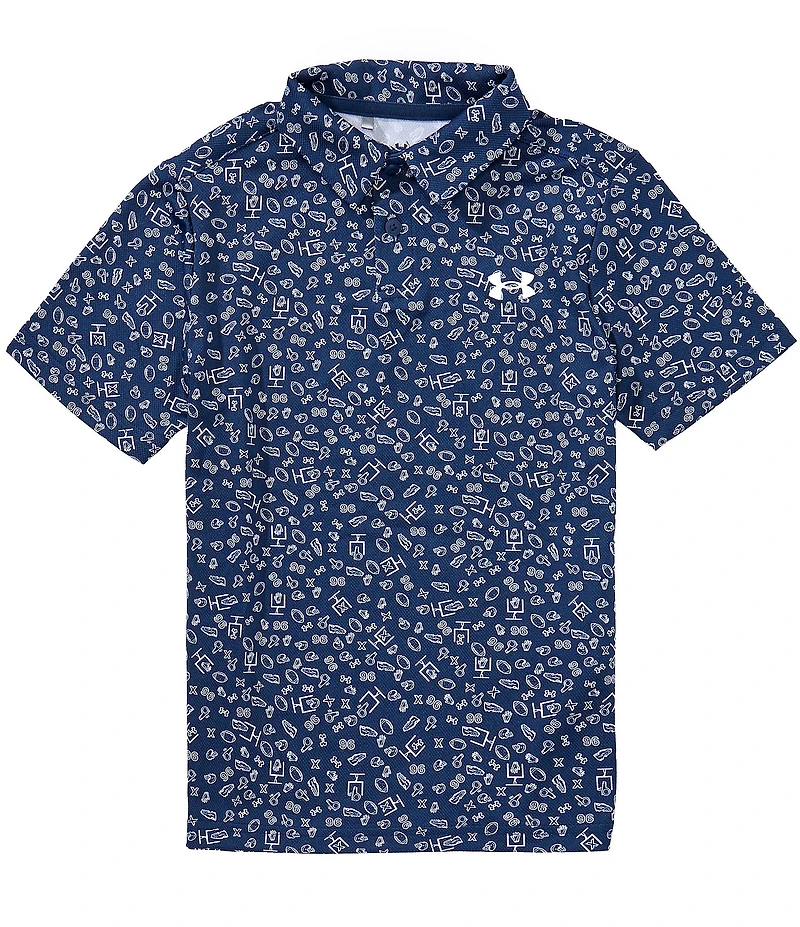 Under Armour Big Boys Printed Golf Polo