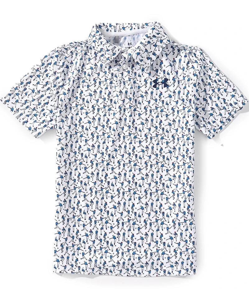 Under Armour Big Boys Printed Golf Polo