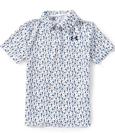 Under Armour Big Boys Printed Golf Polo