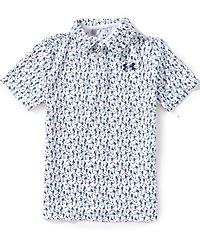 Under Armour Big Boys Printed Golf Polo
