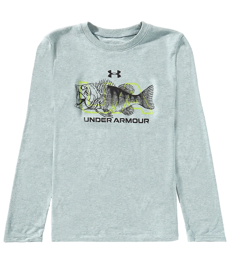 Under Armour Big Boys Long Sleeve Half Bass T-Shirt