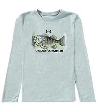 Under Armour Big Boys Long Sleeve Half Bass T-Shirt