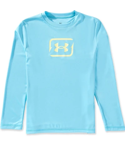 Under Armour Big Boys Long-Sleeve Logo Graphic UPF T-Shirt