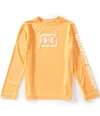 Under Armour Big Boys Long-Sleeve Logo Graphic UPF T-Shirt