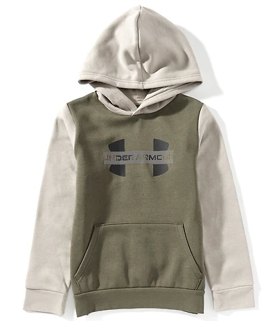 Under Armour Big Boys Rival Fleece Colorblock Graphic Hoodie