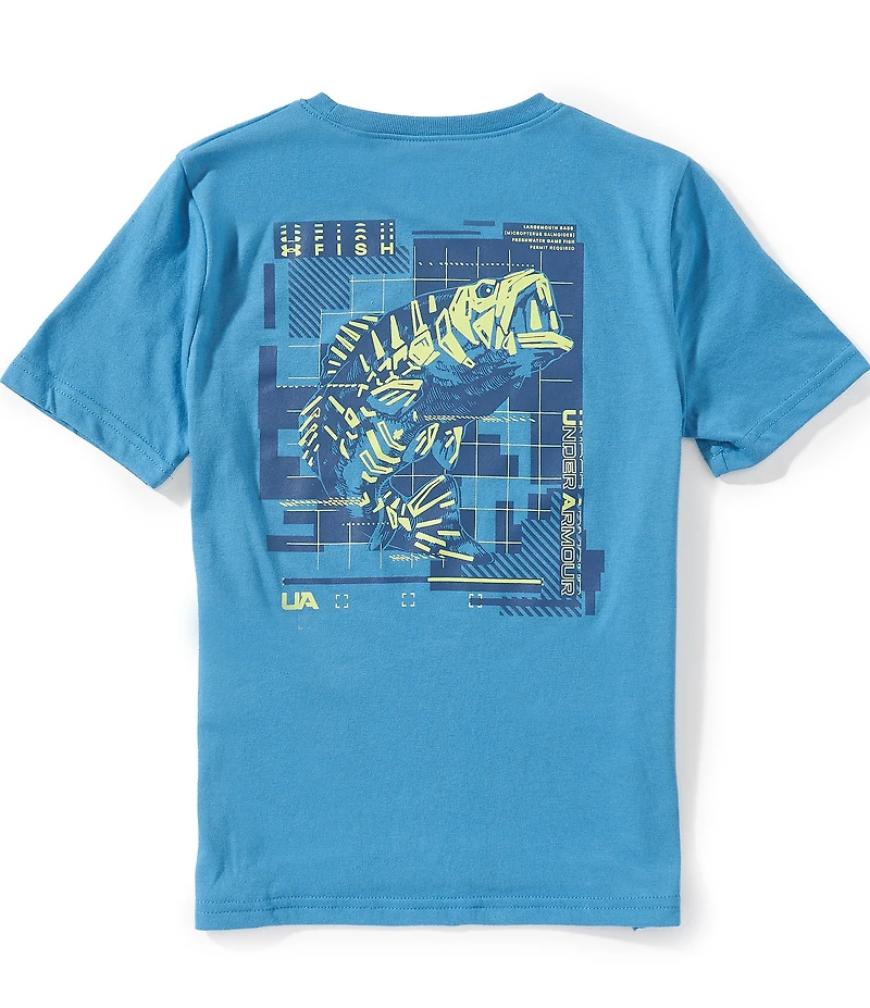 Under Armour Big Boys Short Sleeve Skeletal Bass T-Shirt