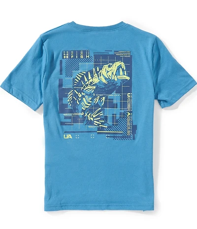 Under Armour Big Boys Short Sleeve Skeletal Bass T-Shirt