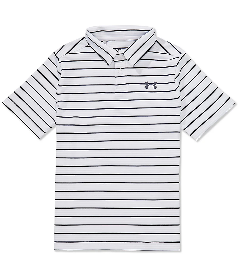 Under Armour Big Boys Short-Sleeve Striped Golf Polo