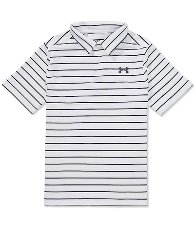 Under Armour Big Boys Short-Sleeve Striped Golf Polo