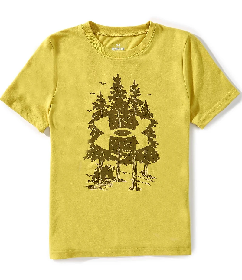 Under Armour Big Boys Short Sleeve Tree Bear T-Shirt