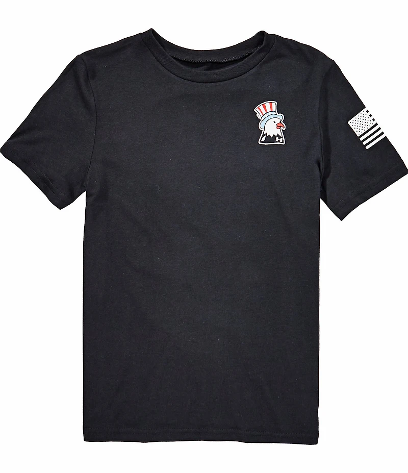Under Armour Big Boys Short Sleeves UA Freedom Americana Logo Tee