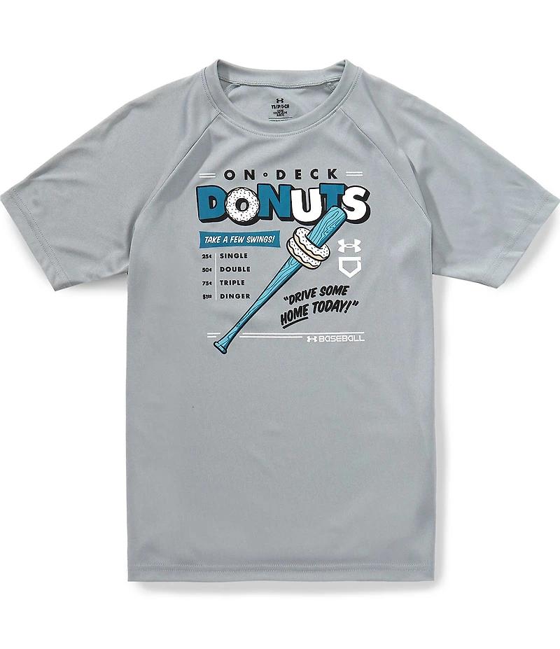 Under Armour Big Boys Tech Donut Baseball T-Shirt