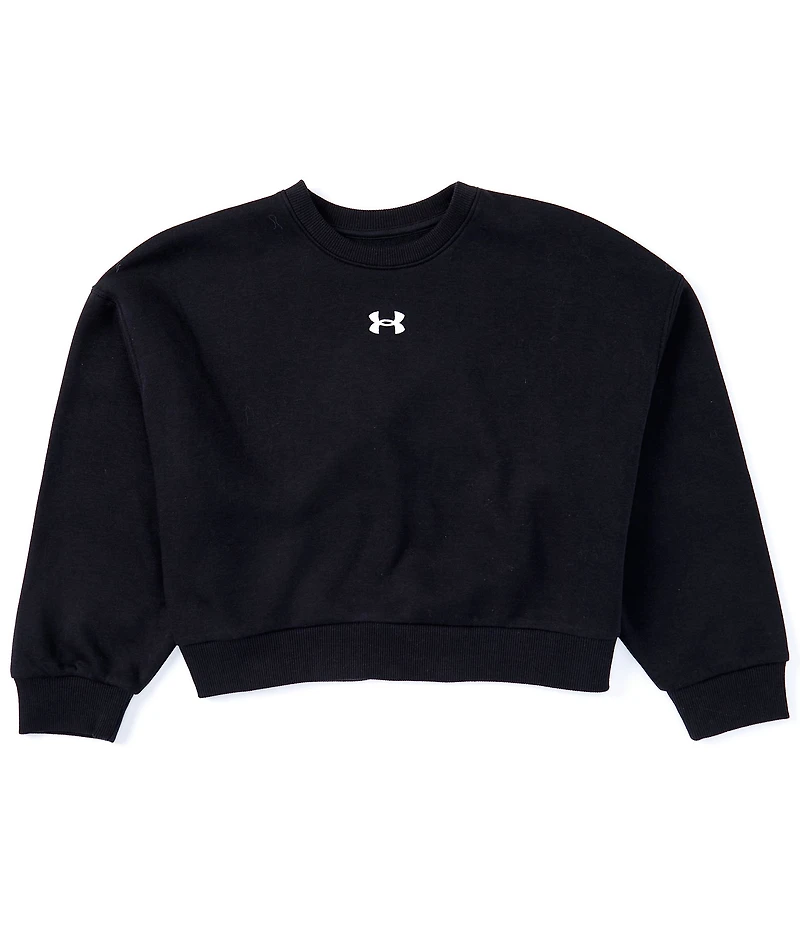 Under Armour Big Girls Long Sleeve Crewneck Rival Fleece Oversized Pullover