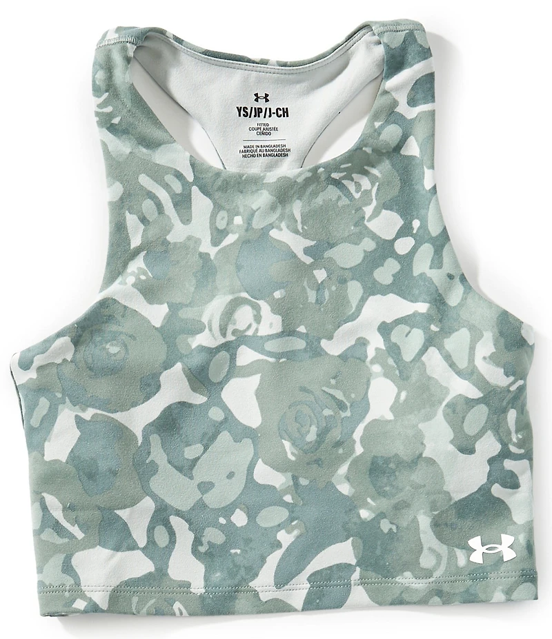Under Armour Big Girls Sleeveless Motion Printed Crop Top
