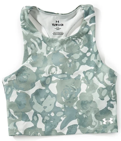 Under Armour Big Girls Sleeveless Motion Printed Crop Top