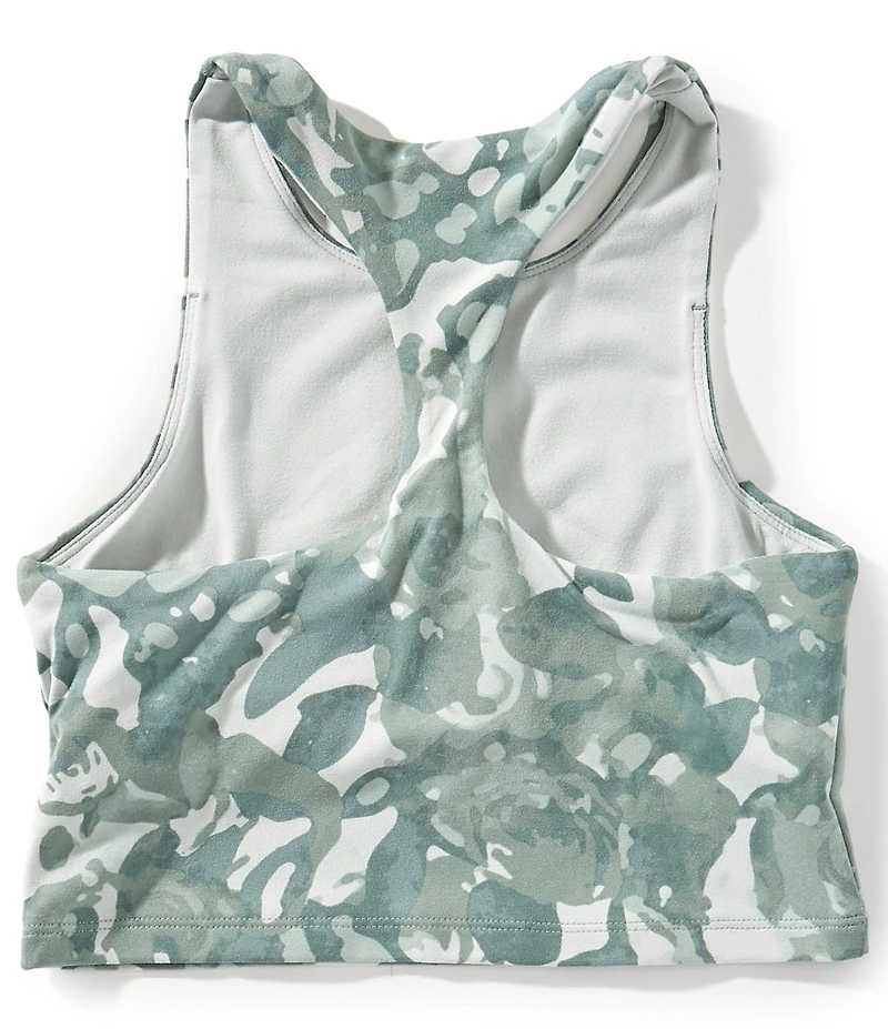 Under Armour Big Girls Sleeveless Motion Printed Crop Top
