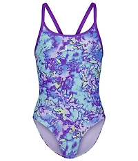 Under Armour Big Girls Floral One-Piece Swimsuit