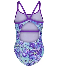 Under Armour Big Girls Floral One-Piece Swimsuit