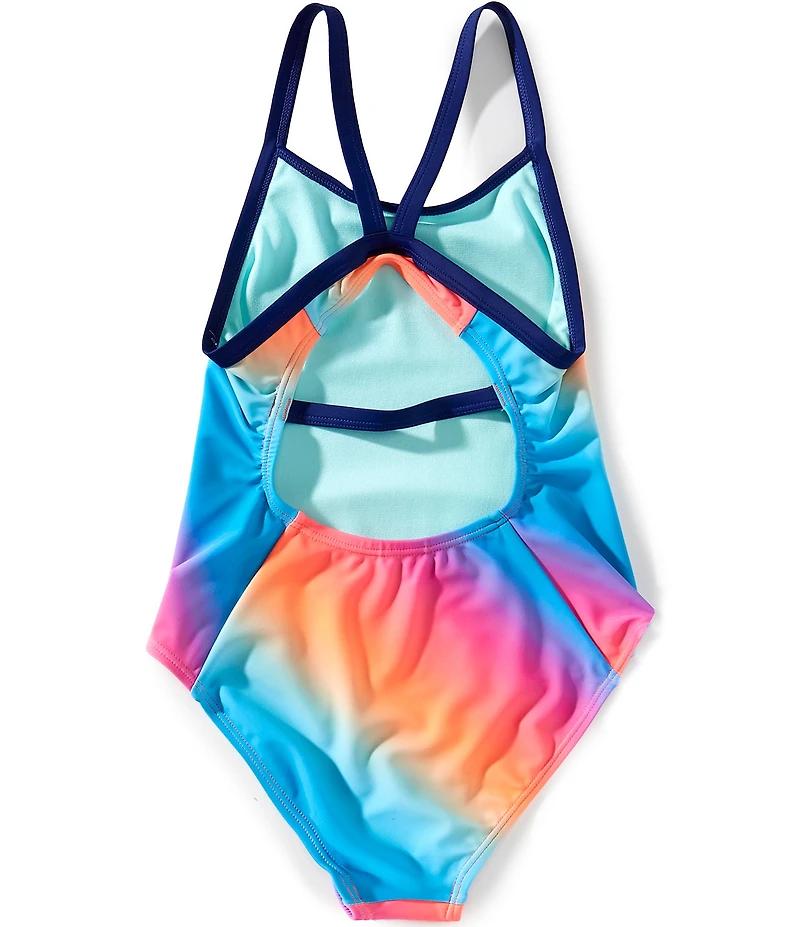 Under Armour Big Girls Gradient-Pattern One-Piece Swimsuit