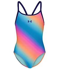 Under Armour Big Girls Gradient-Pattern One-Piece Swimsuit
