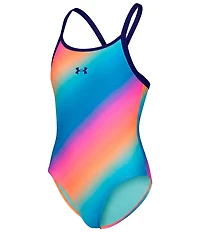 Under Armour Big Girls Gradient-Pattern One-Piece Swimsuit