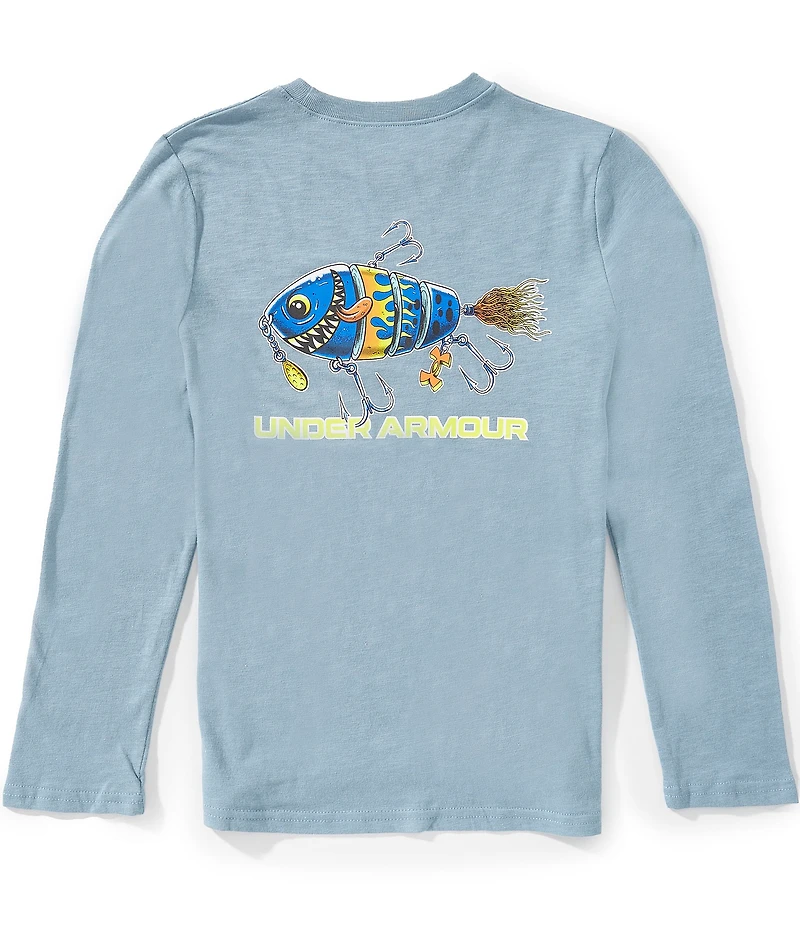 Under Armour Big Girls Long Sleeve Lured In Graphic Shirt