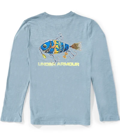Under Armour Big Girls Long Sleeve Lured In Graphic Shirt
