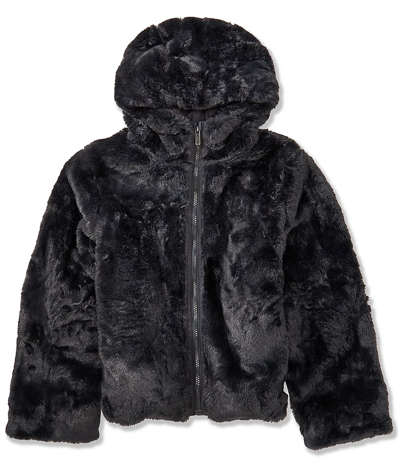 Under Armour Big Girls Long Sleeve Cozy Faux Fur Hoodie Jacket