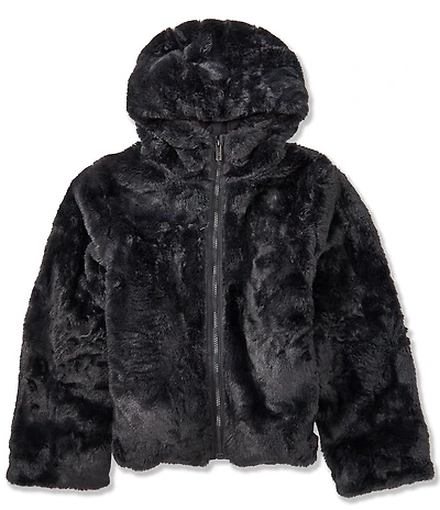 Under Armour Big Girls Long Sleeve Cozy Faux Fur Hoodie Jacket
