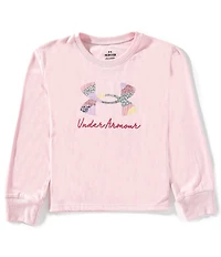 Under Armour Big Girls Mountain Range Long Sleeve T-Shirt