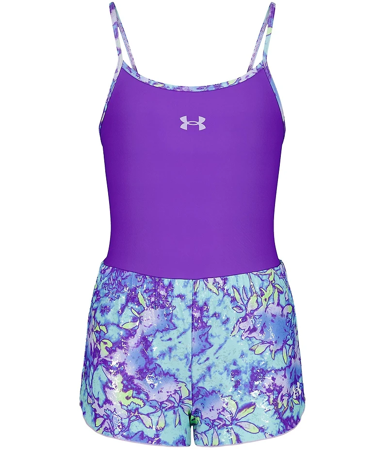 Under Armour Big Girls One-Piece Swimsuit & Floral-Tie-Dye Shorts Set
