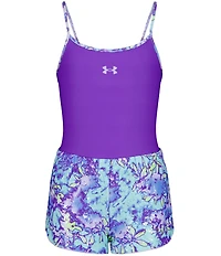 Under Armour Big Girls One-Piece Swimsuit & Floral-Tie-Dye Shorts Set
