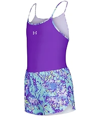 Under Armour Big Girls One-Piece Swimsuit & Floral-Tie-Dye Shorts Set