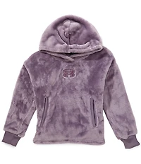 Under Armour Big Girls Relaxed-Fit Faux-Sherpa Fleece Hoodie