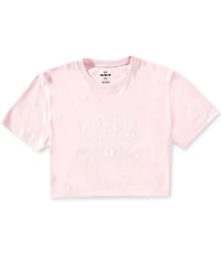 Under Armour Big Girls Short-Sleeve Boxy Cropped T-Shirt