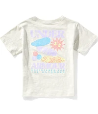 Under Armour Big Girls Short Sleeve Fossil Stack T-Shirt