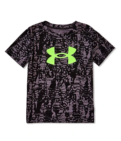 Under Armour Little Boys Crew Neck Short Sleeve UA Tech Big Logo Printed T-Shirt