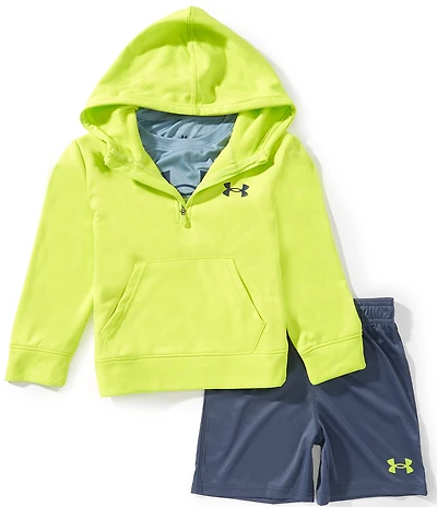 Under Armour Little Boys Long Sleeve Hoodie & Tee With Shorts 3-Piece Set