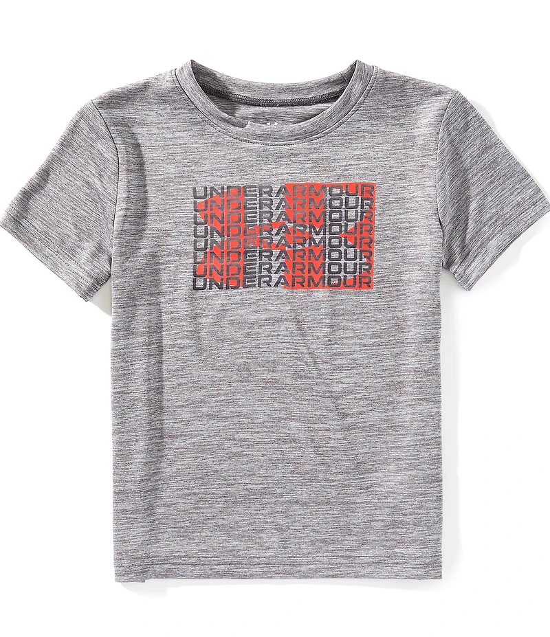 Under Armour Little Boys Short Sleeve Foil Logo Twist Tech T-Shirt