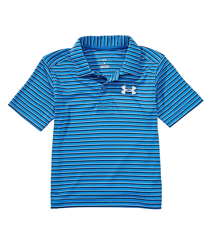 Under Armour Little Boys Short Sleeve Matchplay Stripe Polo Shirt
