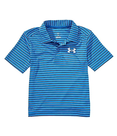 Under Armour Little Boys Short Sleeve Matchplay Stripe Polo Shirt