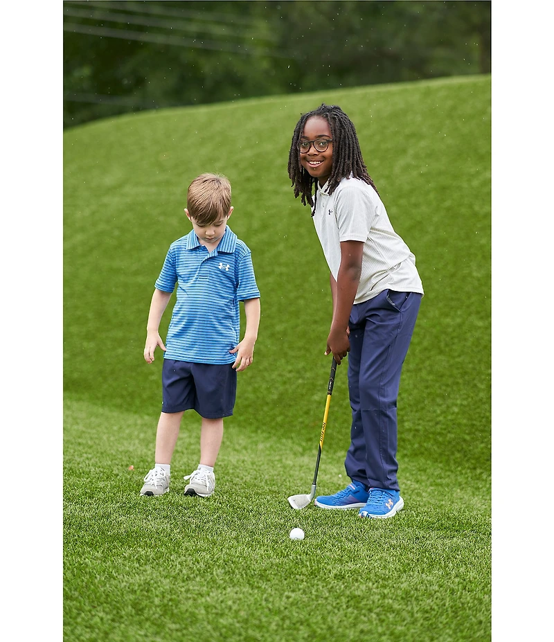 Under Armour Little Boys Short Sleeve Matchplay Stripe Polo Shirt