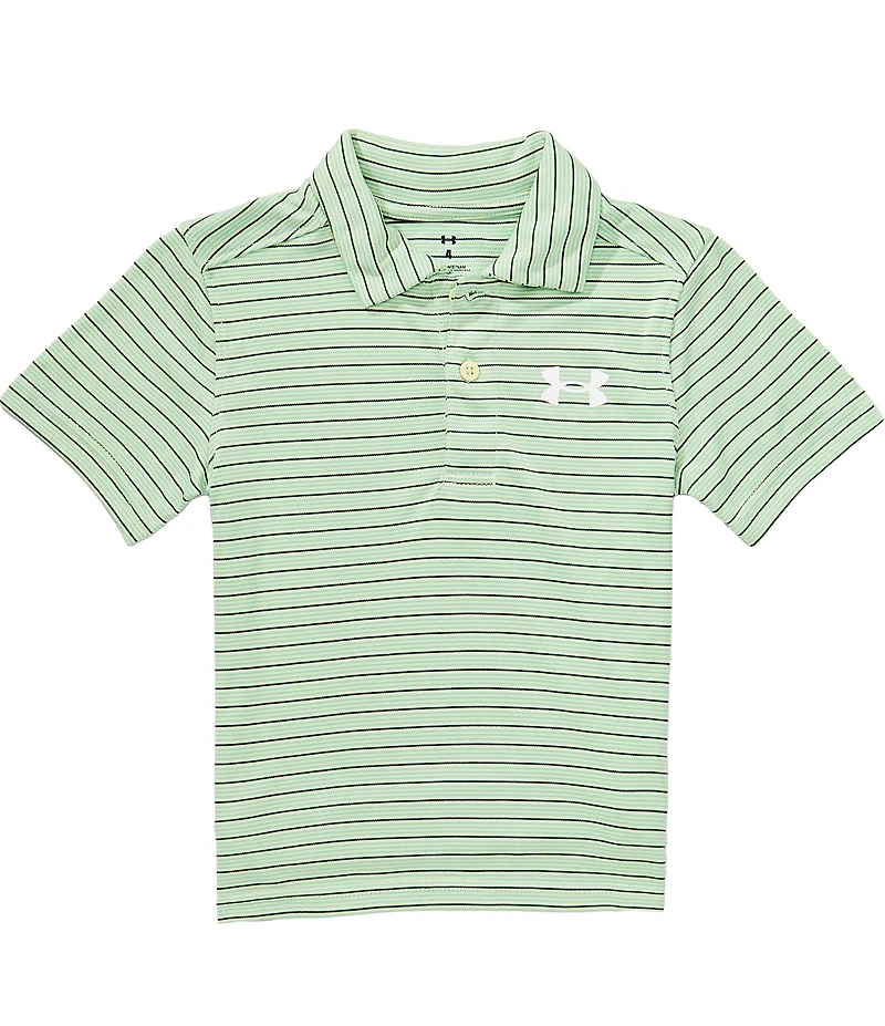 Under Armour Little Boys Short Sleeve Matchplay Striped Polo Shirt