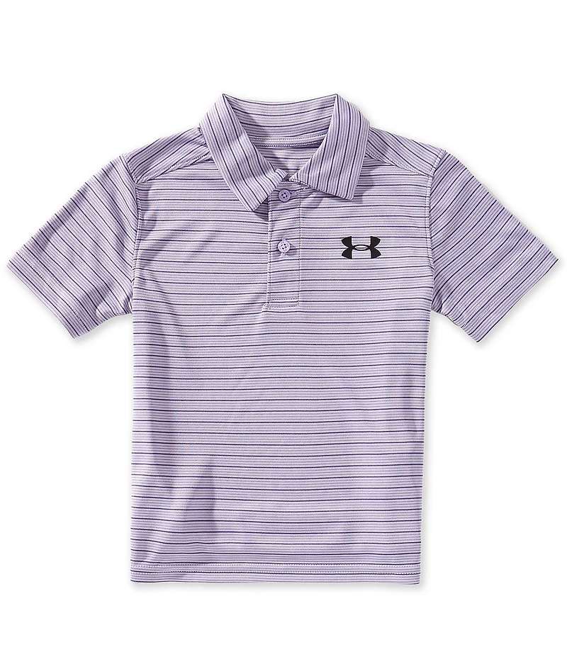 Under Armour Little Boys Short Sleeve Matchplay Striped Polo Shirt
